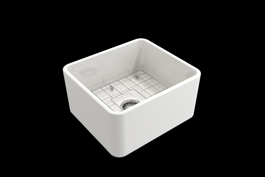 Classico 20' x 18' x 10' Single-Basin Farmhouse Apron Front Kitchen Sink in White
