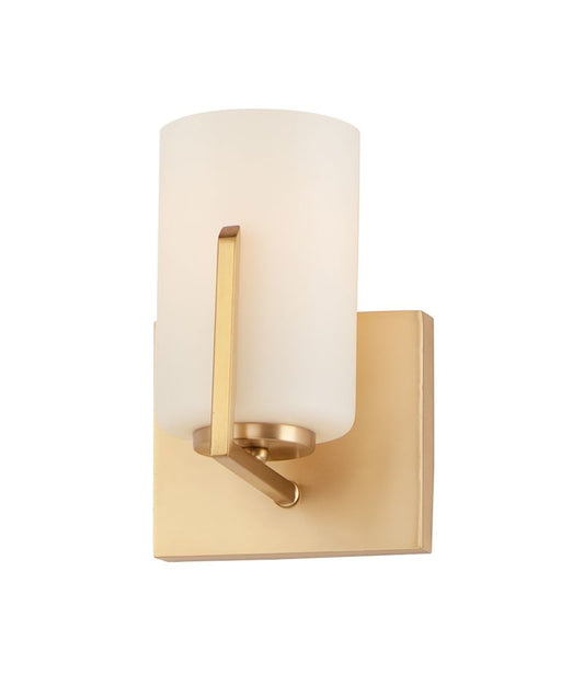 Dart 7.75" Single Light Wall Sconce in Satin Brass