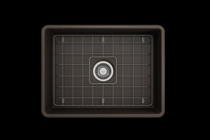 Classico 24' x 18' x 10' Single-Basin Farmhouse Apron Front Kitchen Sink in Matte Brown