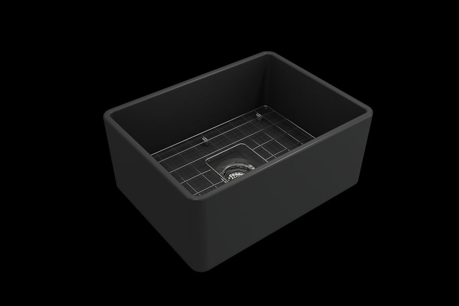 Classico 24' x 18' x 10' Single-Basin Farmhouse Apron Front Kitchen Sink in Matte Dark Gray