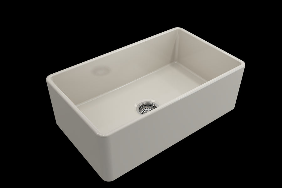 Classico 30' x 18' x 10' Single-Basin Farmhouse Apron Front Kitchen Sink in Biscuit