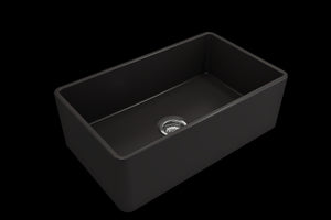 Classico 30' x 18' x 10' Single-Basin Farmhouse Apron Front Kitchen Sink in Matte Black