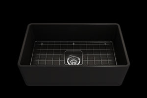 Classico 30' x 18' x 10' Single-Basin Farmhouse Apron Front Kitchen Sink in Matte Black