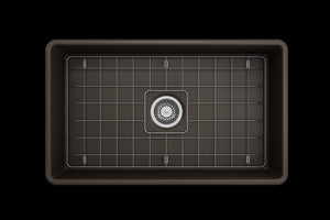 Classico 30' x 18' x 10' Single-Basin Farmhouse Apron Front Kitchen Sink in Matte Brown