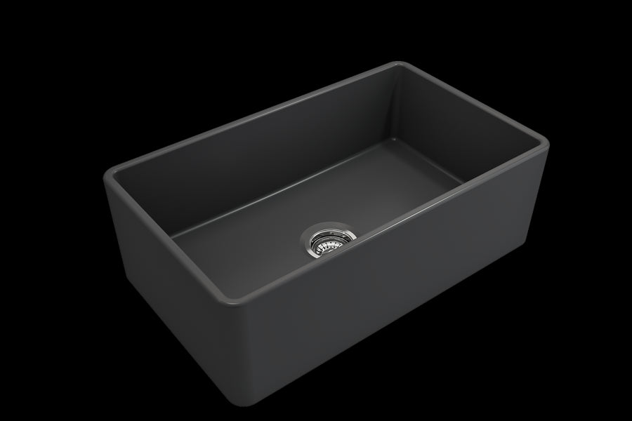 Classico 30' x 18' x 10' Single-Basin Farmhouse Apron Front Kitchen Sink in Matte Dark Gray