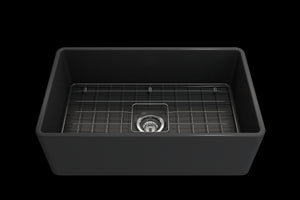 Classico 30' x 18' x 10' Single-Basin Farmhouse Apron Front Kitchen Sink in Matte Dark Gray