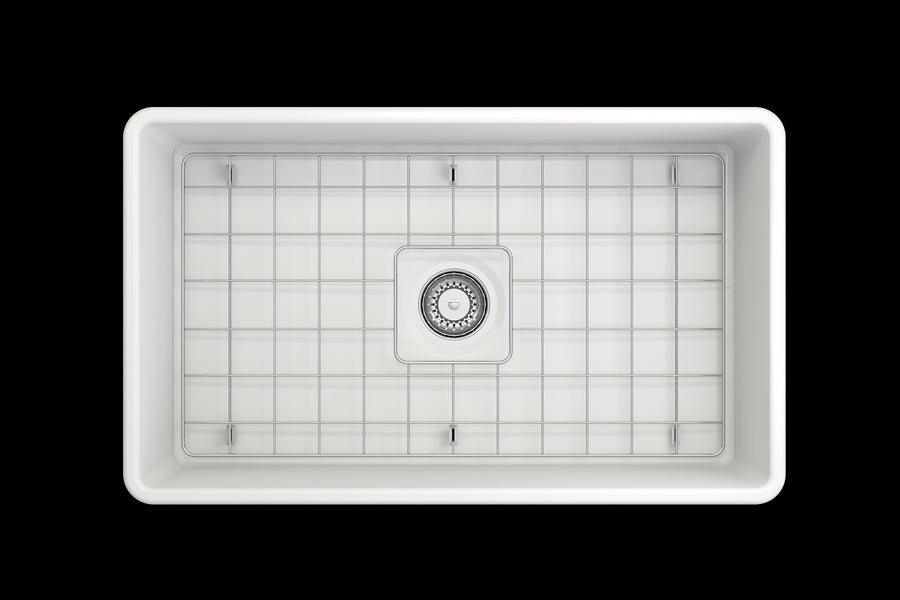 Classico 30' x 18' x 10' Single-Basin Farmhouse Apron Front Kitchen Sink in Matte White