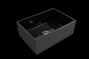 Contempo 27' x 19' x 10' Single-Basin Farmhouse Apron Front Kitchen Sink in Black