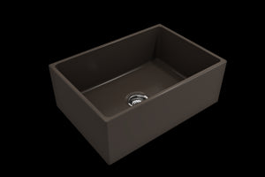 Contempo 27' x 19' x 10' Single-Basin Farmhouse Apron Front Kitchen Sink in Matte Brown