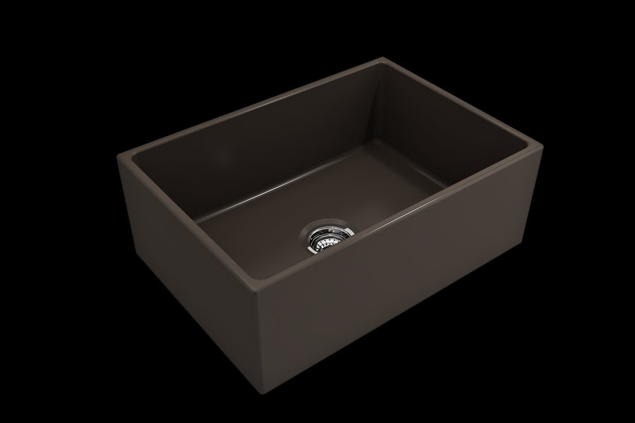 Contempo 27' x 19' x 10' Single-Basin Farmhouse Apron Front Kitchen Sink in Matte Brown