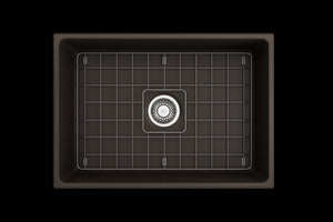 Contempo 27' x 19' x 10' Single-Basin Farmhouse Apron Front Kitchen Sink in Matte Brown