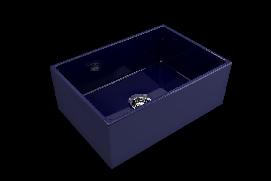 Contempo 27' x 19' x 10' Single-Basin Farmhouse Apron Front Kitchen Sink in Sapphire Blue