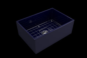 Contempo 27' x 19' x 10' Single-Basin Farmhouse Apron Front Kitchen Sink in Sapphire Blue