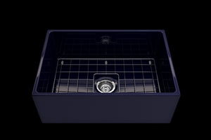 Contempo 27' x 19' x 10' Single-Basin Farmhouse Apron Front Kitchen Sink in Sapphire Blue