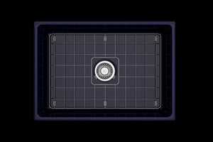 Contempo 27' x 19' x 10' Single-Basin Farmhouse Apron Front Kitchen Sink in Sapphire Blue