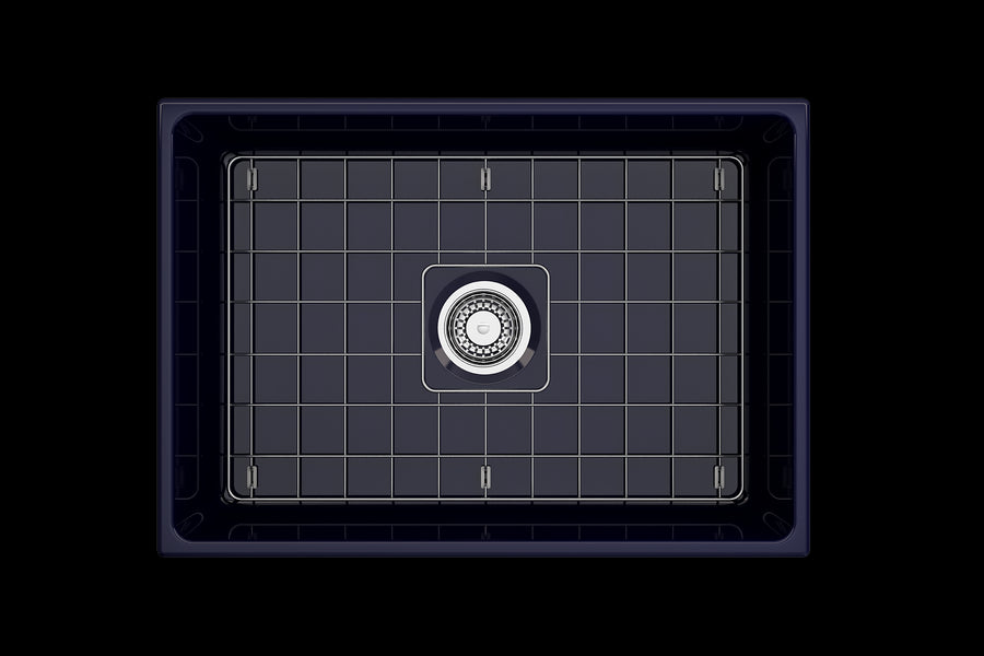 Contempo 27' x 19' x 10' Single-Basin Farmhouse Apron Front Kitchen Sink in Sapphire Blue