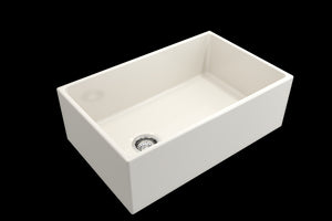 Contempo 30' x 19' x 10' Single-Basin Farmhouse Apron Front Kitchen Sink in Biscuit