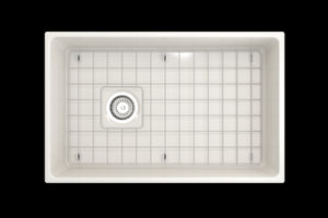 Contempo 30' x 19' x 10' Single-Basin Farmhouse Apron Front Kitchen Sink in Biscuit