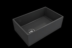 Contempo 30' x 19' x 10' Single-Basin Farmhouse Apron Front Kitchen Sink in Matte Dark Gray