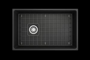 Contempo 30' x 19' x 10' Single-Basin Farmhouse Apron Front Kitchen Sink in Matte Dark Gray