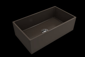 Contempo 33' x 19' x 10' Single-Basin Farmhouse Apron Front Kitchen Sink in Matte Brown