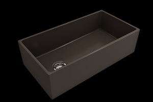 Contempo 36' x 19' x 10' Single-Basin Farmhouse Apron Front Kitchen Sink in Matte Brown