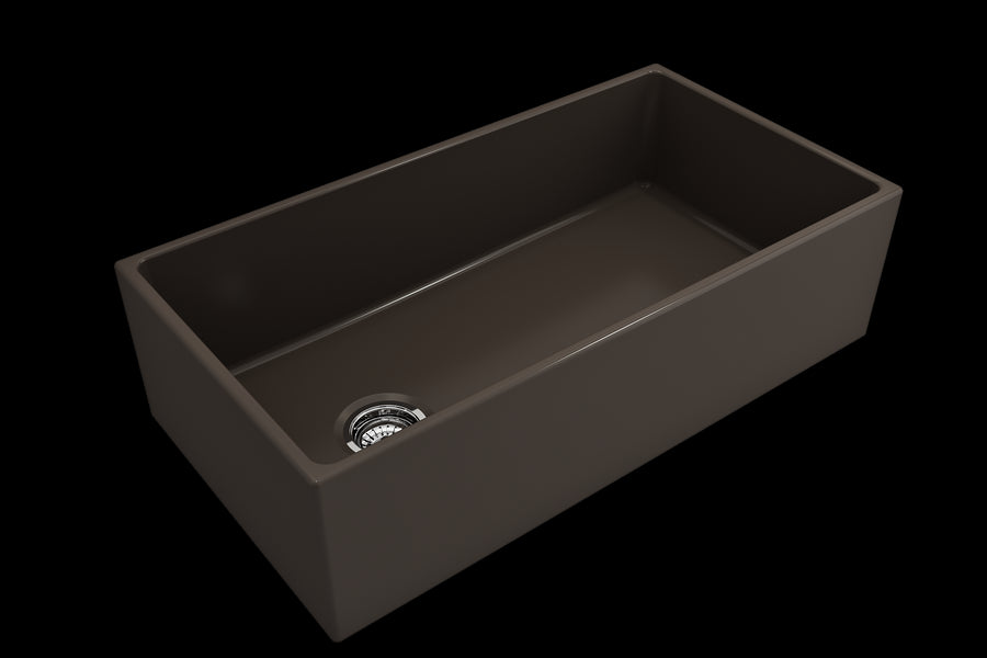 Contempo 36' x 19' x 10' Single-Basin Farmhouse Apron Front Kitchen Sink in Matte Brown