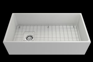 Contempo 36' x 19' x 10' Single-Basin Farmhouse Apron Front Kitchen Sink in Matte White