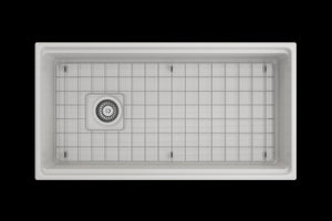 Contempo Step-Rim 36' x 19' x 10' Single-Basin Farmhouse Apron Front Kitchen Sink in White