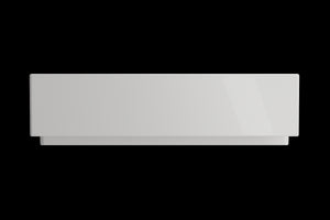 Nuova 34' x 24' x 10' Double-Basin Farmhouse Apron Front Kitchen Sink in White