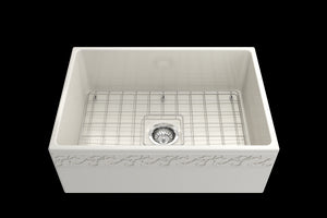 Vigneto 27' x 19' x 10' Single-Basin Farmhouse Apron Front Kitchen Sink in Biscuit