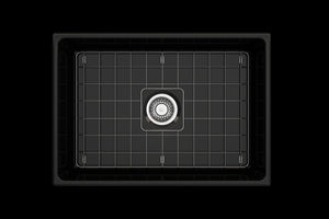 Vigneto 27' x 19' x 10' Single-Basin Farmhouse Apron Front Kitchen Sink in Black