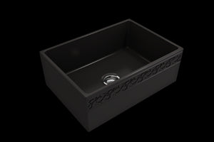 Vigneto 27' x 19' x 10' Single-Basin Farmhouse Apron Front Kitchen Sink in Matte Black