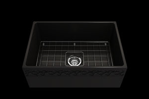 Vigneto 27' x 19' x 10' Single-Basin Farmhouse Apron Front Kitchen Sink in Matte Black