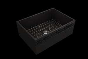 Vigneto 27' x 19' x 10' Single-Basin Farmhouse Apron Front Kitchen Sink in Matte Black