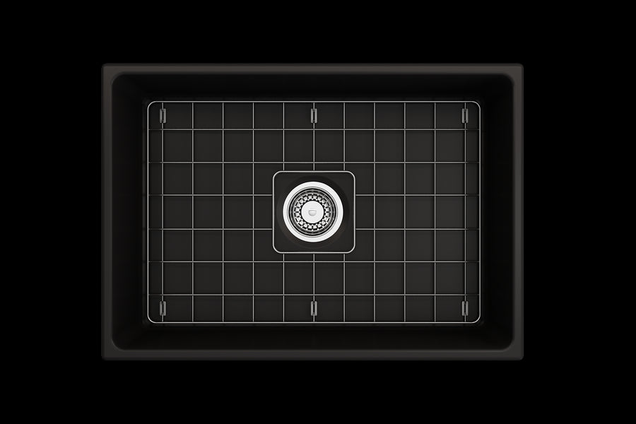 Vigneto 27' x 19' x 10' Single-Basin Farmhouse Apron Front Kitchen Sink in Matte Black