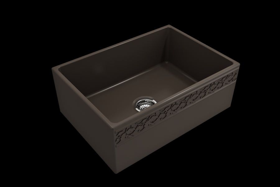 Vigneto 27' x 19' x 10' Single-Basin Farmhouse Apron Front Kitchen Sink in Matte Brown