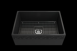 Vigneto 27' x 19' x 10' Single-Basin Farmhouse Apron Front Kitchen Sink in Matte Dark Gray