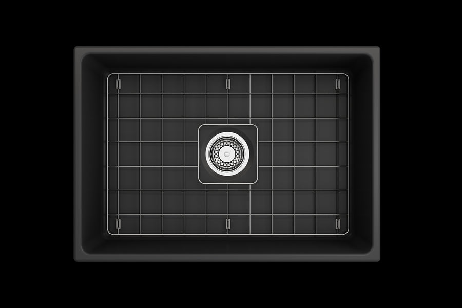 Vigneto 27' x 19' x 10' Single-Basin Farmhouse Apron Front Kitchen Sink in Matte Dark Gray