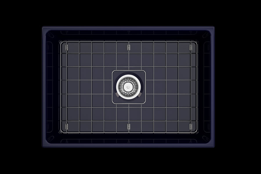 Vigneto 27' x 19' x 10' Single-Basin Farmhouse Apron Front Kitchen Sink in Sapphire Blue