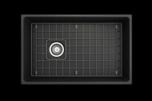 Vigneto 30' x 19' x 10' Single-Basin Farmhouse Apron Front Kitchen Sink in Matte Dark Gray