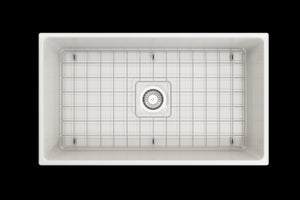 Vigneto 33' x 19' x 10' Single-Basin Farmhouse Apron Front Kitchen Sink in White