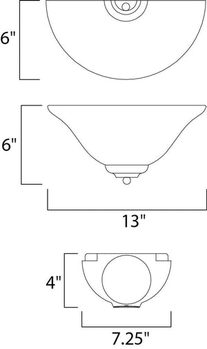Essentials - 2058x 6' Single Light Wall Sconce in Pewter