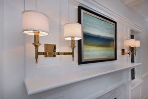 Fairmont 13' 2 Light Wall Sconce in Natural Aged Brass