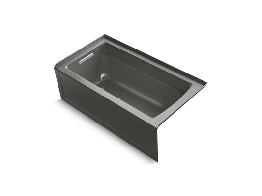 Archer 60" Acrylic Alcove Bathtub in Thunder Grey