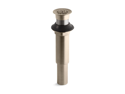 Grid Drain in Vibrant Brushed Bronze (2.13" x 2.13" x 8.94")