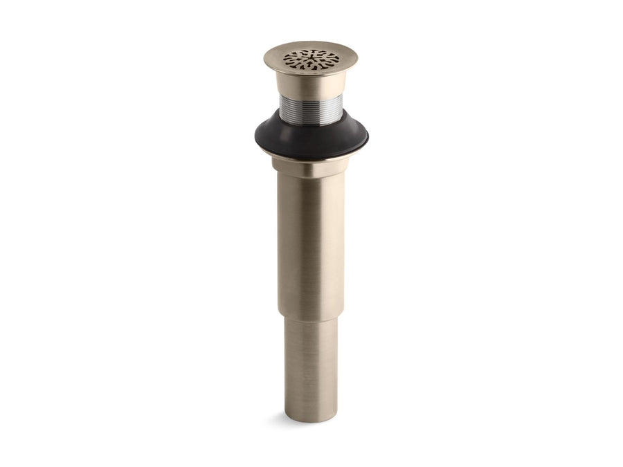 Grid Drain in Vibrant Brushed Bronze (2.13' x 2.13' x 8.94')