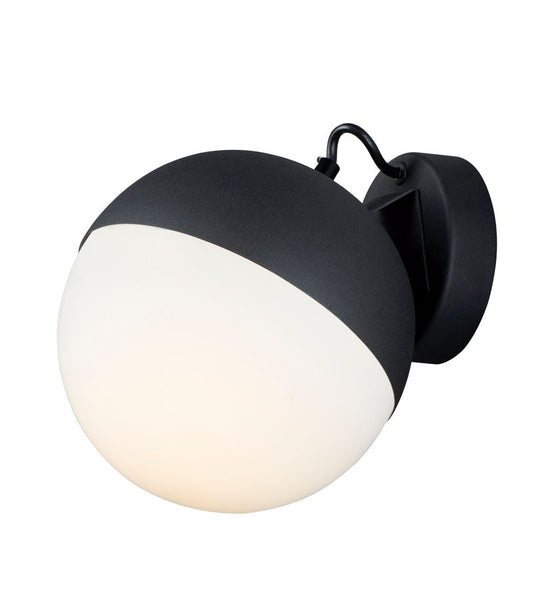 Half Moon 7.75" Single Light Wall Sconce in Black