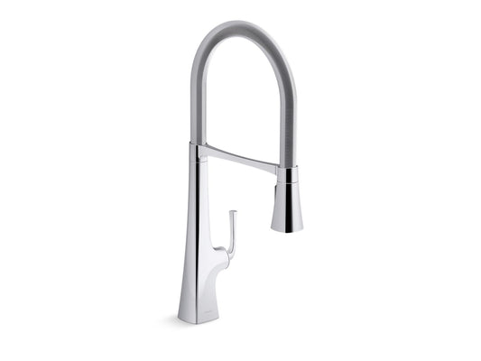 Graze 24.31" Pre-Rinse Kitchen Faucet in Polished Chrome