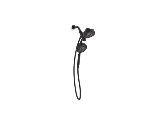 Purist Two-In-One Shower Combo Kit in Matte Black